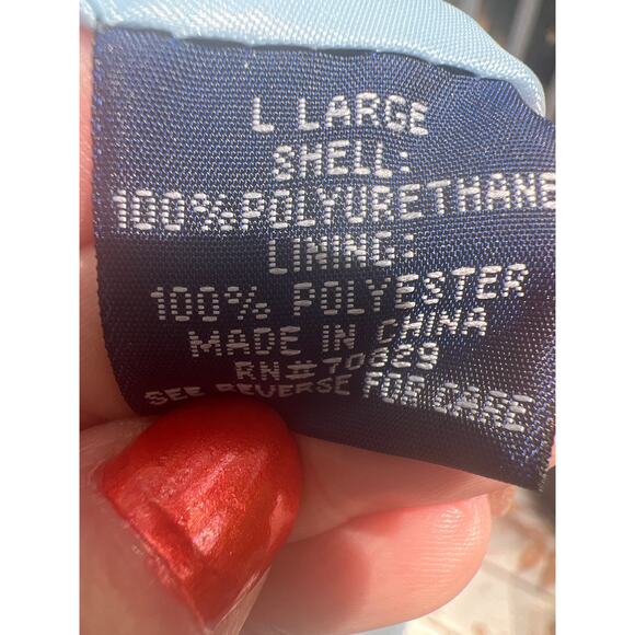 Rue21 Faux Leather Coat Women’s Large Long Coat – Rain Resistant - Picture 3 of 6